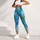 Turquoise Coral Reef and Seahorse Coastal Escape for Ocean Lovers and Beach Days Leggings - 6
