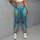 Turquoise Coral Reef and Seahorse Coastal Escape for Ocean Lovers and Beach Days Leggings - 4