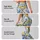 Blue Yellow Botanical Flowers for Coastal Getaways and Sunny Beach Days Leggings - 2