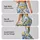 Blue Yellow Botanical Flowers for Coastal Getaways and Sunny Beach Days Leggings - 2