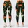 Green Halloween Jack-o'-Lanterns and Skulls for Spooky Season Celebrations Leggings - 3
