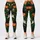 Green Halloween Jack-o'-Lanterns and Skulls for Spooky Season Celebrations Leggings - 1