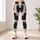 Black Cat and Golden Eyes for Cozy Weekend Style and Everyday Cat Lover Outings Leggings - 6