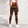Striped Skull Cat Halloween Style for Spooky Season Celebrations and Everyday Wear Leggings - 5