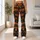 Striped Skull Cat Halloween Style for Spooky Season Celebrations and Everyday Wear Leggings - 10