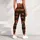 Striped Skull Cat Halloween Style for Spooky Season Celebrations and Everyday Wear Leggings - 5