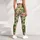 Ivory And Emerald Shamrock Rose Vines For St. Patrick’s Day Festive Celebrations Leggings - 5