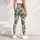 Strawberry And Aqua Botanical Motifs For Yoga Pilates And Everyday Wear Leggings - 5