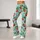 Strawberry And Aqua Botanical Motifs For Yoga Pilates And Everyday Wear Leggings - 11