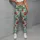 Strawberry And Aqua Botanical Motifs For Yoga Pilates And Everyday Wear Leggings - 4