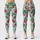 Strawberry And Aqua Botanical Motifs For Yoga Pilates And Everyday Wear Leggings - 1