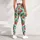Strawberry And Aqua Botanical Motifs For Yoga Pilates And Everyday Wear Leggings - 5