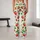 Coral Strawberry And Green Leaf Motifs For Yoga, Pilates And Summer Errands Leggings - 10