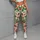 Coral Strawberry And Green Leaf Motifs For Yoga, Pilates And Summer Errands Leggings - 5