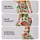 Coral Strawberry And Green Leaf Motifs For Yoga, Pilates And Summer Errands Leggings - 2
