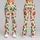 Coral Strawberry And Green Leaf Motifs For Yoga, Pilates And Summer Errands Leggings - 9