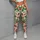 Coral Strawberry And Green Leaf Motifs For Yoga, Pilates And Summer Errands Leggings - 4
