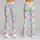 Pastel Daisy Heart Checks for Yoga, Pilates, and Everyday Outings Leggings - 9