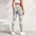 Pastel Daisy Heart Checks for Yoga, Pilates, and Everyday Outings Leggings - 5