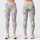 Pastel Daisy Heart Checks for Yoga, Pilates, and Everyday Outings Leggings - 3