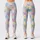 Pastel Daisy Heart Checks for Yoga, Pilates, and Everyday Outings Leggings - 1