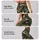Olive Woodland Camo Motif for Trail Training and Outdoor Fitness, Active Women Athletes Leggings - 8