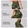 Olive Woodland Camo Motif for Trail Training and Outdoor Fitness, Active Women Athletes Leggings - 2