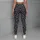 Charcoal Leopard Spots for Yoga, Pilates, Commuting, and Chic Everyday City Style Leggings - 6