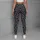 Charcoal Leopard Spots for Yoga, Pilates, Commuting, and Chic Everyday City Style Leggings - 4