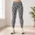 Charcoal Paw Motif Gray Field For Yoga And Everyday Activewear Leggings - 4