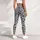 Charcoal Paw Motif Gray Field For Yoga And Everyday Activewear Leggings - 6
