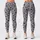 Charcoal Paw Motif Gray Field For Yoga And Everyday Activewear Leggings - 3