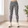 Charcoal Paw Motif Gray Field For Yoga And Everyday Activewear Leggings - 6