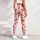 Blush Strawberry and White Dot Motifs for Sweet Summer Fitness and Everyday Activewear Leggings - 5