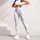 Soft White Cloud Motifs for Calm Studio Days and Everyday Movement Leggings - 4