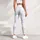 Soft White Cloud Motifs for Calm Studio Days and Everyday Movement Leggings - 5