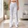 Soft White Cloud Motifs for Calm Studio Days and Everyday Movement Leggings - 11