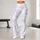 Soft White Cloud Motifs for Calm Studio Days and Everyday Movement Leggings - 10