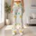 Pastel Star Scatter in Yellow Green and Pink for Yoga and Everyday Style Leggings - 11
