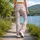 Delicate Pink Ribbon Bows for Balletcore Yoga, Pilates, and Everyday Errand Style Leggings - 12