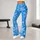 Icy Blue Snowflakes for Yoga, Pilates and Cozy Winter Casual Outings for Women Leggings - 11