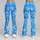 Icy Blue Snowflakes for Yoga, Pilates and Cozy Winter Casual Outings for Women Leggings - 9