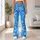 Icy Blue Snowflakes for Yoga, Pilates and Cozy Winter Casual Outings for Women Leggings - 12