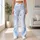 Powder Blue Stars for Yoga, Pilates and Everyday Activewear Leggings - 12