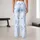 Powder Blue Stars for Yoga, Pilates and Everyday Activewear Leggings - 10