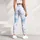 Powder Blue Stars for Yoga, Pilates and Everyday Activewear Leggings - 6
