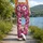 Pink Daisy Blooms for Yoga, Pilates and Everyday Casual Style for Active Women Leggings - 12