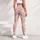 Blush Pink Dainty Floral Motifs for Yoga, Pilates and Everyday Wear Leggings - 5