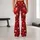 Ruby Red Hearts for Yoga, Pilates and Everyday Errands for Romantic Style Lovers Leggings - 10
