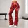 Ruby Red Hearts for Yoga, Pilates and Everyday Errands for Romantic Style Lovers Leggings - 11